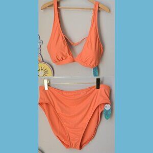 Mynah - Coral Flower Two Piece Bikini Swim Wear​​​​